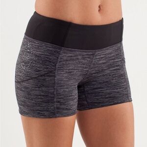 Lululemon Run: Shorty Short Black Shorts Size 10